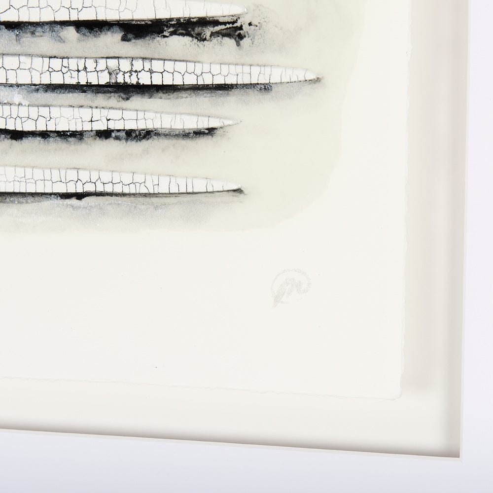Mercana - Calm River Flowing I by Studio M a handmade Original Framed Artwork under Glass - 14886 view 8