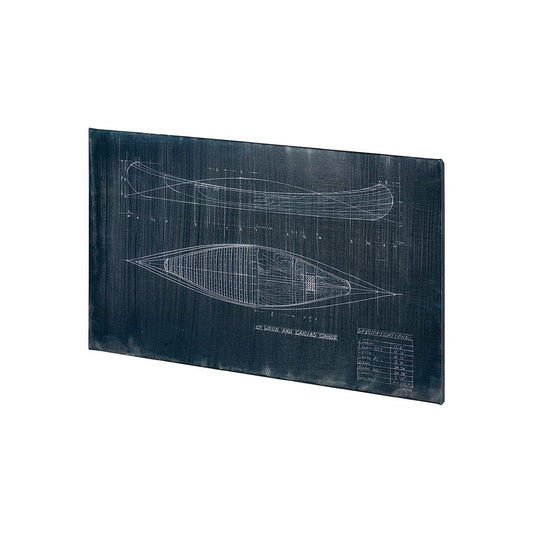 Mercana - Canoe Blueprint 40 x 24 by Fiona H a Hand Embellished Textured Canvas - 101903-S view 2