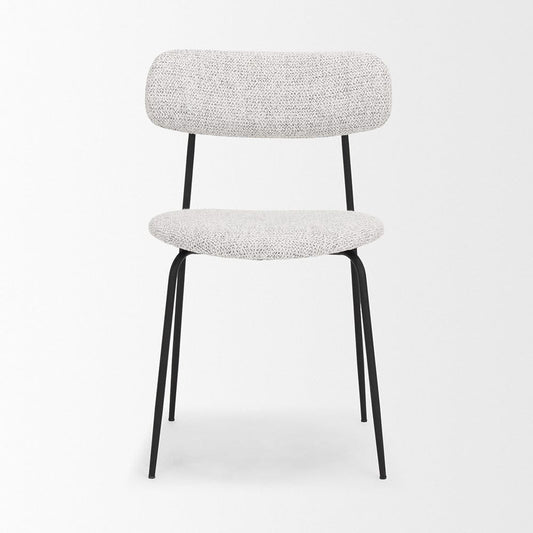 Mercana - Casey Matte Black Metal w/ Gray Fabric Dining Chair (Set of 2) - 71014_CLOSEOUT view 2