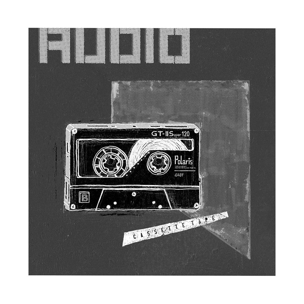 Mercana - Cassette Tape II by Alarm a Hand Embellished Textured Canvas - 101662-L view 1