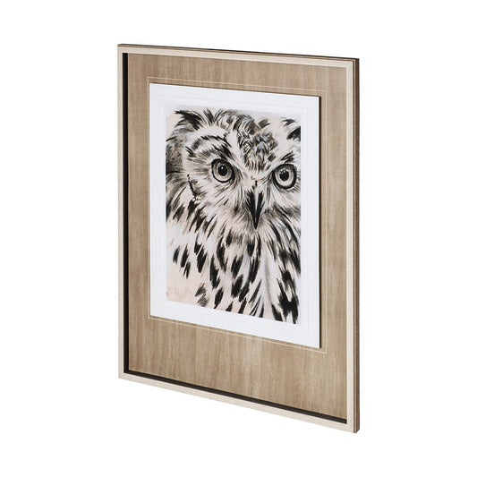 Mercana - Charcoal Owl I by Jennifer Paxton Parker a Framed Art Print Matted under Glass - 12653 view 2