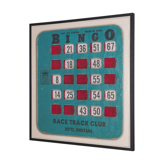 Mercana - Chasing Numbers II Bingo Card by Mercana Studio a Hand Embellished Textured Framed Canvas - 102662-FL view 2