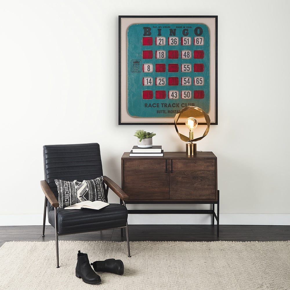 Mercana - Chasing Numbers II Bingo Card by Mercana Studio a Hand Embellished Textured Framed Canvas - 102662-FL view 8