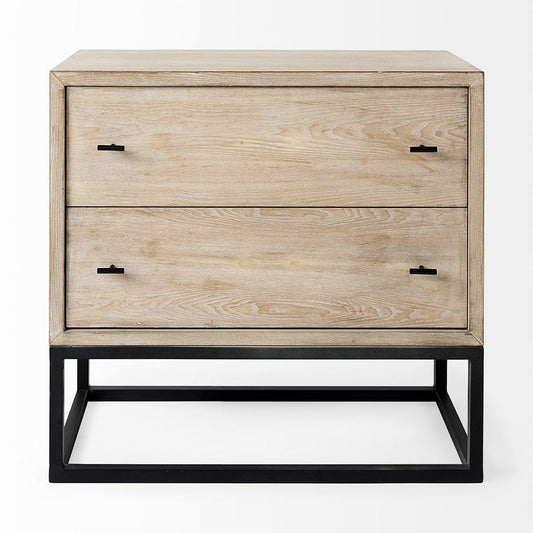 Mercana - Ciara 32L x 16W Beige Fir Veneer 2 Drawer Accent Cabinet - 69377 view 2
