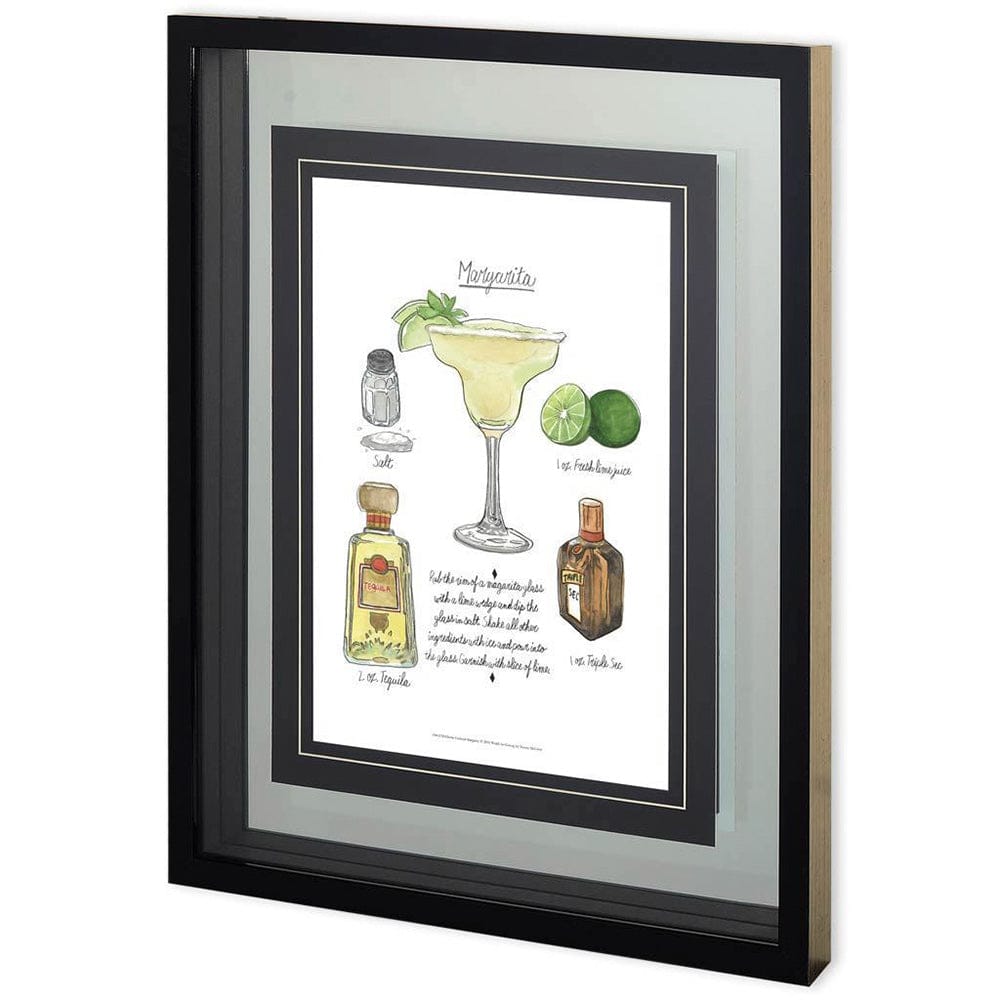 Mercana - Classic Cocktail - Margarita by Naomi McCavitt a Framed Art Print Matted under Glass - 10823 view 1