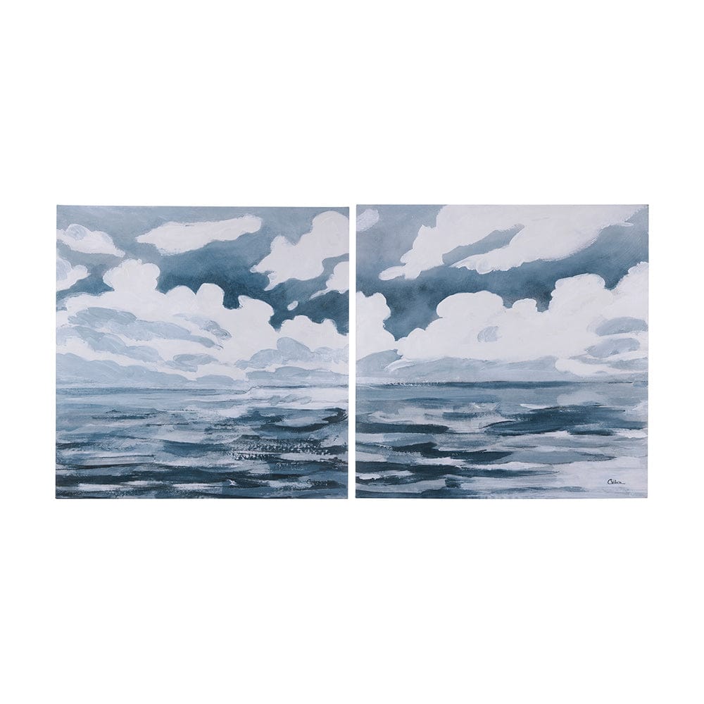 Mercana - Clouds and sea II by Mercana Studio a Hand Embellished Textured Canvas - 102239-S view 8