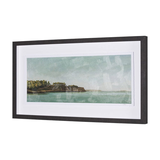 Mercana - Coastal Destination by Mercana Studio a Hand Embellished Framed Art Print Matted under Glass - 15458 view 2