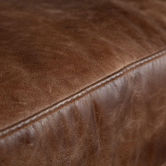 Mercana - Cochrane II 82L x 33W x 32.25H Brown Leather Three Seater Sofa - 67936 view 2