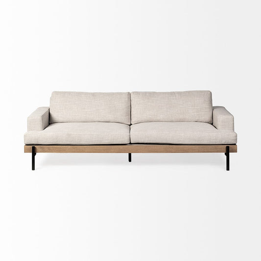 Mercana - Colburne II 95" Beige Upholstered Three Seater Sofa - 68756 view 2