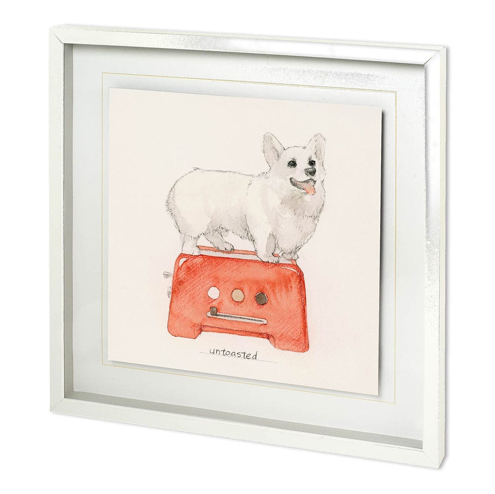 Mercana - Corgi's Backery I by Mercana Studio a Hand Embellished Textured Framed Art Print Matted under Glass - 11937 view 1