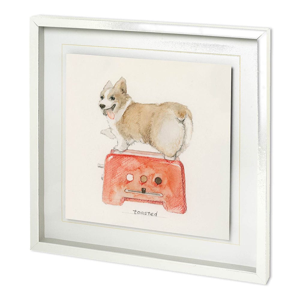 Mercana - Corgi's Backery II by Mercana Studio a Hand Embellished Textured Framed Art Print Matted under Glass - 11938 view 1