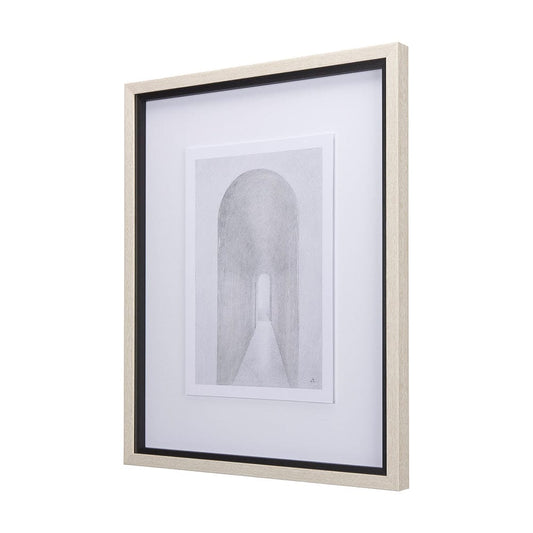 Mercana - Corridor II by Mercana Studio a Hand Embellished Textured Framed Art Print Matted under Glass - 14138 view 2