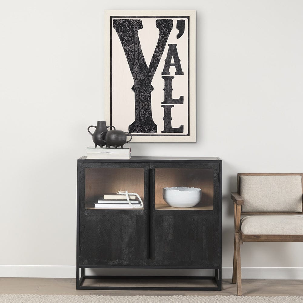 Mercana - Cowboy Culture - Y'all by Mercana Studio a Hand Embelished Textured Framed Art Print - 15418 view 8