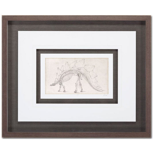 Mercana - Custom Dinosaur Study III MC by Harper, Ethan a Framed Art Print Matted under Glass - 9105 view 2