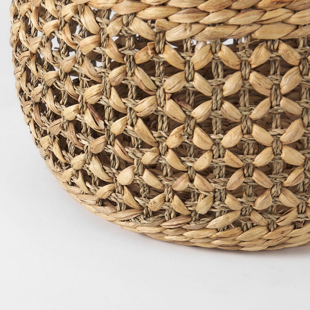 Mercana - Dakota 15.0L x 15.0W x 11.8H Medium Brown Seagrass Round Basket (Set of 3) - 69597 view 8
