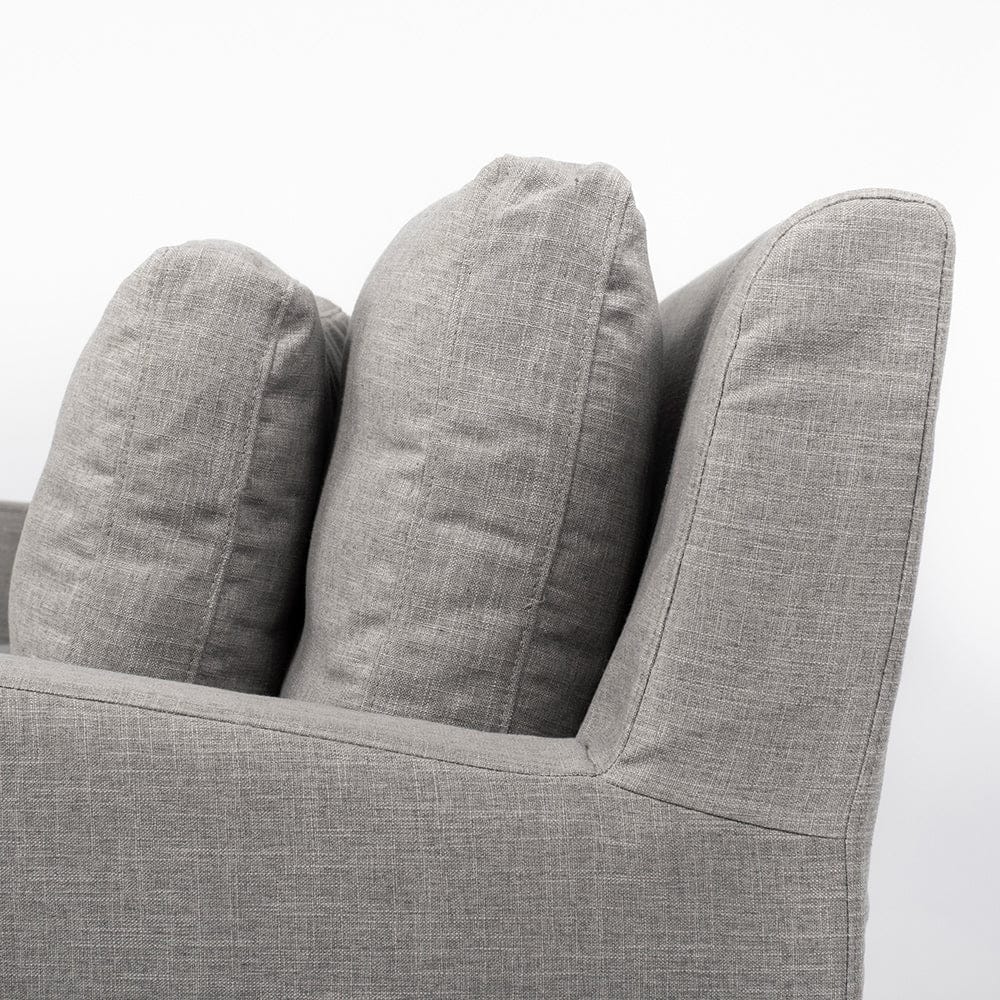 Mercana - Denly I 69 X 38.25 X 34.5 Flint Gray Slipcover Two Seater Sofa - 68717_CLOSEOUT view 9