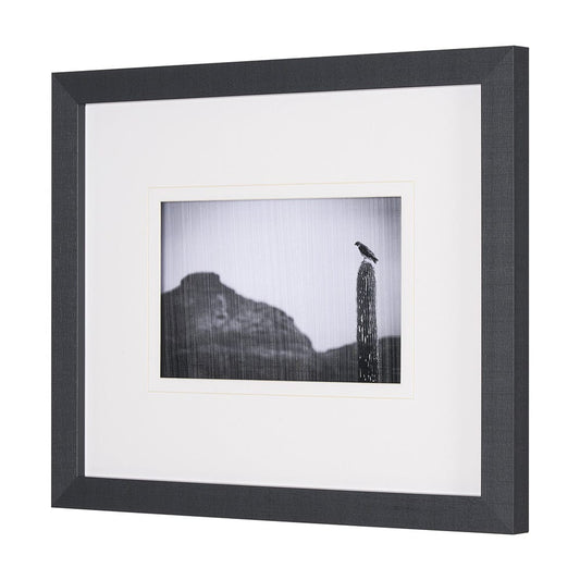 Mercana - Desert Hunter by Nathan Larson a Hand Embelished Textured Framed Art Print Matted under Glass - 15467 view 2