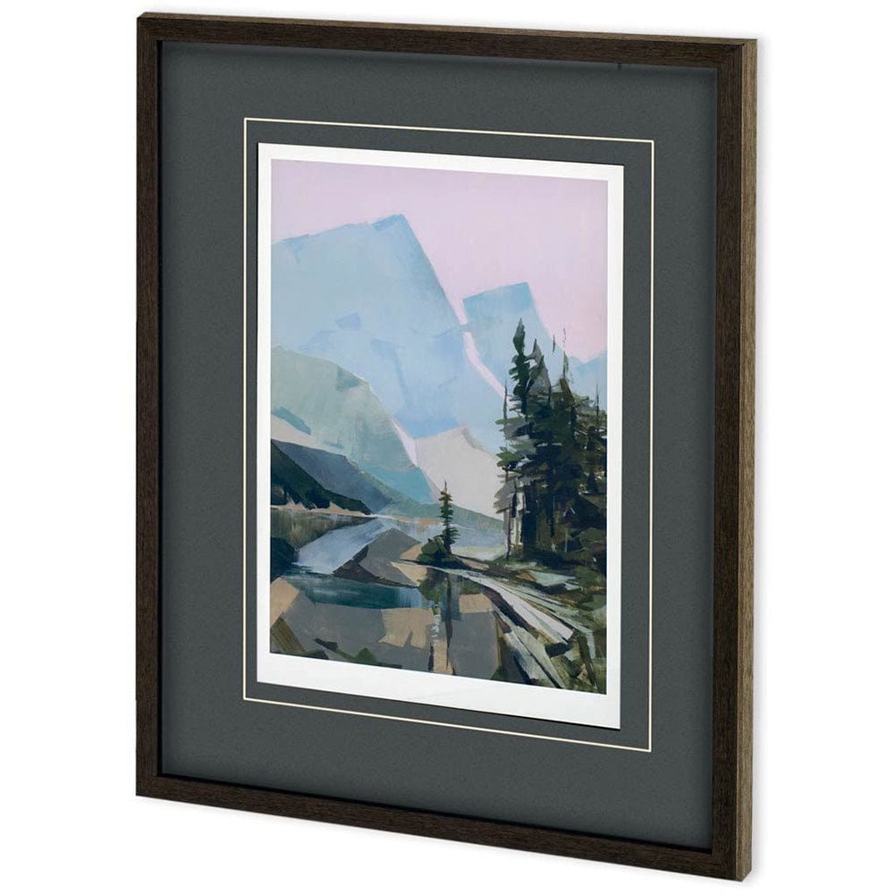 Mercana - Distant Blue by PanPan a Framed Art Print Matted under Glass - 10997 view 1