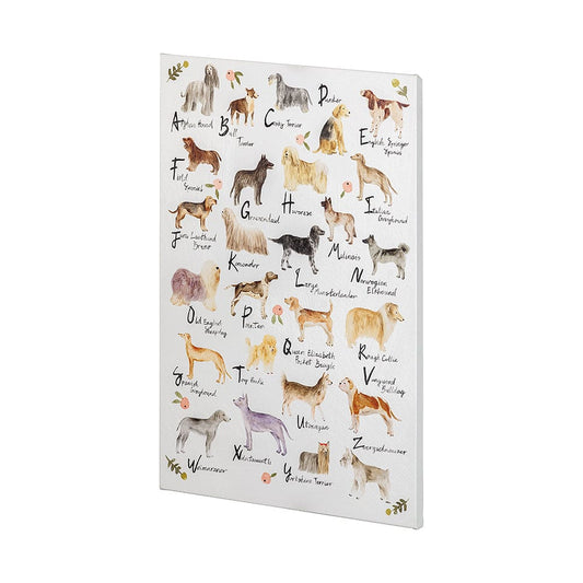 Mercana - Dog Alphabet by Melissa Wang a Hand Embellished Textured Canvas - 101902-L view 2
