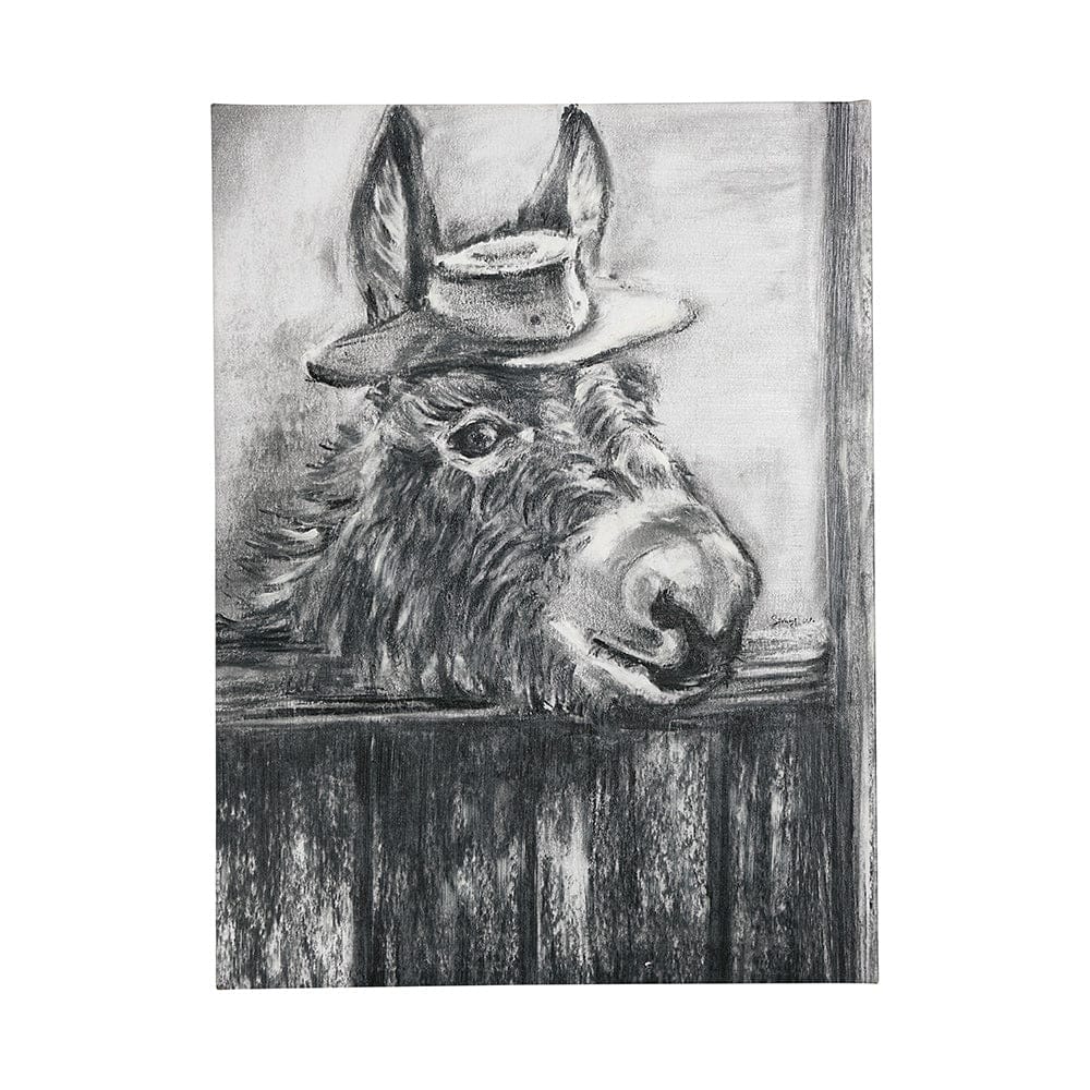 Mercana - Donkey II by Mercana Studio a Hand Embellished Textured Canvas - 101474-L view 1