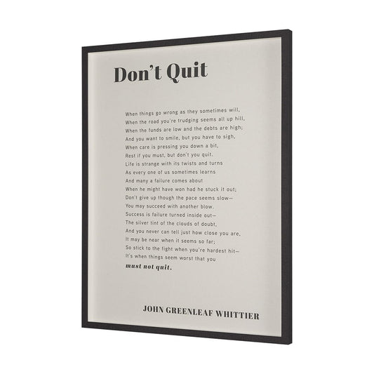 Mercana - Don't Quit by Mercana Studio a Hand Embellished Framed Art Print Matted under Glass - 15551 view 2