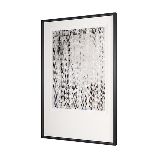 Mercana - Dot Texture Tan III by Mercana Studio Hand Embellished Textured Framed Art Print Matted under Glass - 15059 view 2