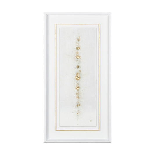 Mercana - Dots I-Gold by Studio M a handmade Original Framed Artwork under Glass - 12429 view 2