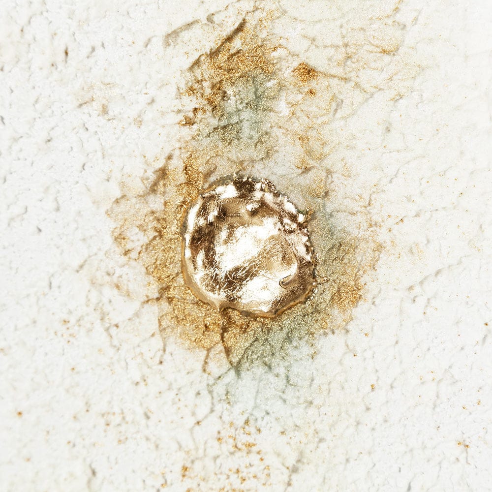 Mercana - Dots I-Gold by Studio M a handmade Original Framed Artwork under Glass - 12429 view 5
