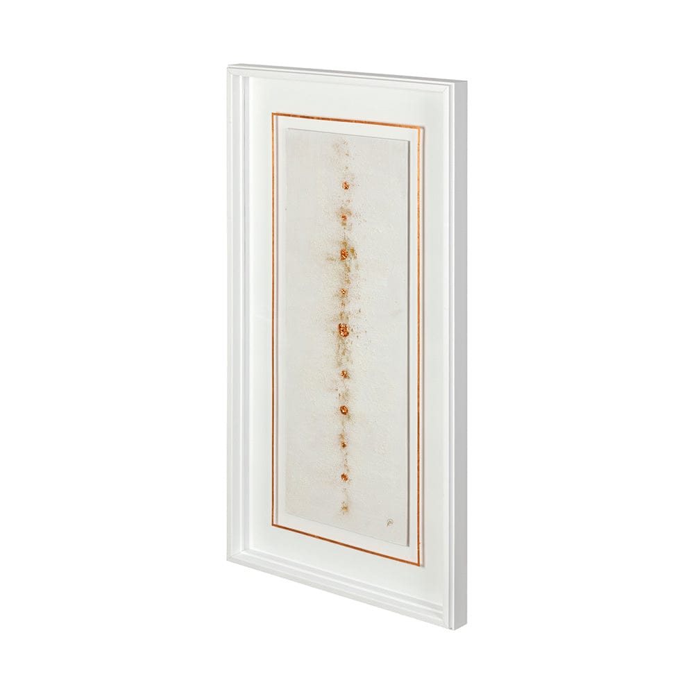 Mercana - Dots III-Copper by Studio M a handmade Original Framed Artwork under Glass - 12431 view 1