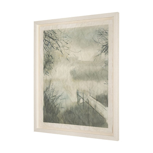 Mercana - Down By The Dock by Mercana Studio a Hand Embellished Framed Art Print Matted under Glass - 15472 view 2
