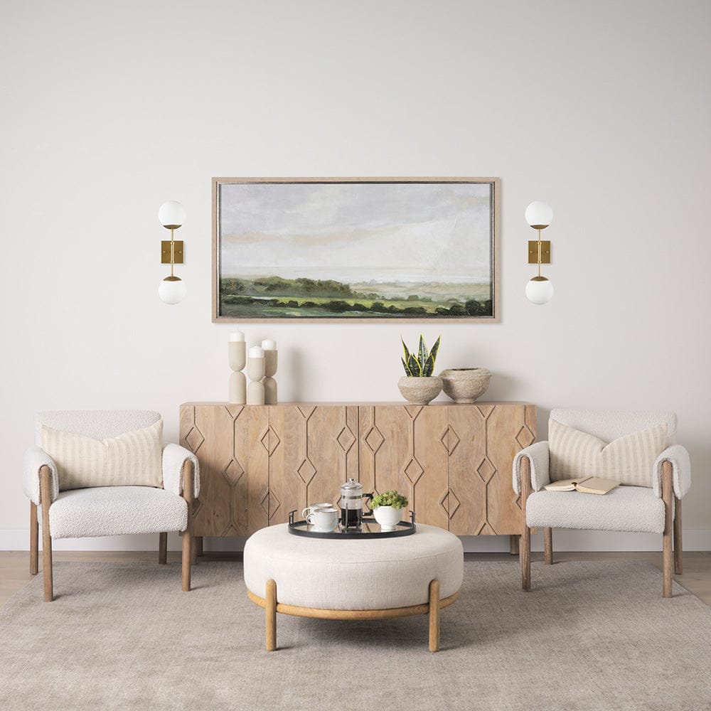 Mercana - Edie Brushed Gold Metal w/ Frosted Glass Globes 2-Light Wall Sconce - 70437_CLOSEOUT view 8