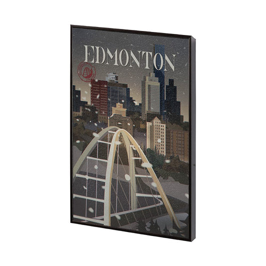 Mercana - Edmonton Go Canada SM by Mercana Studio a Hand Embellished Decograph Framed Art Print - 13767 view 2
