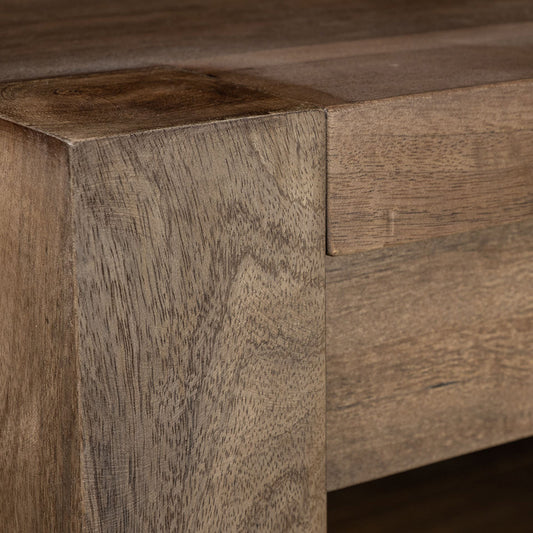 Mercana - Emeril Brown Solid Wood Two-Tier Smooth Counter Top Kitchen Island - 67850 view 2