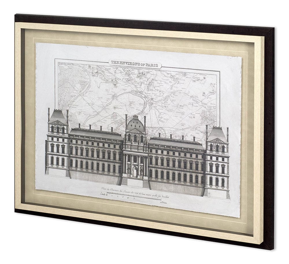 Mercana - Environs Of Paris 1 by Christopher James Hand Embellished Framed Art Print Matted under Glass - 11764 view 1