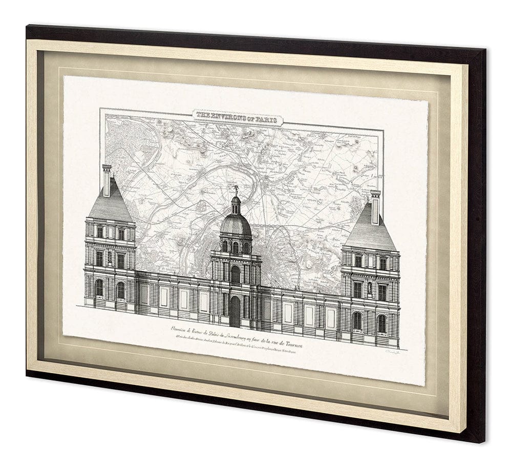 Mercana - Envorons Of Paris 2 by Christopher James Hand Embellished Framed Art Print Matted under Glass - 11765 view 1