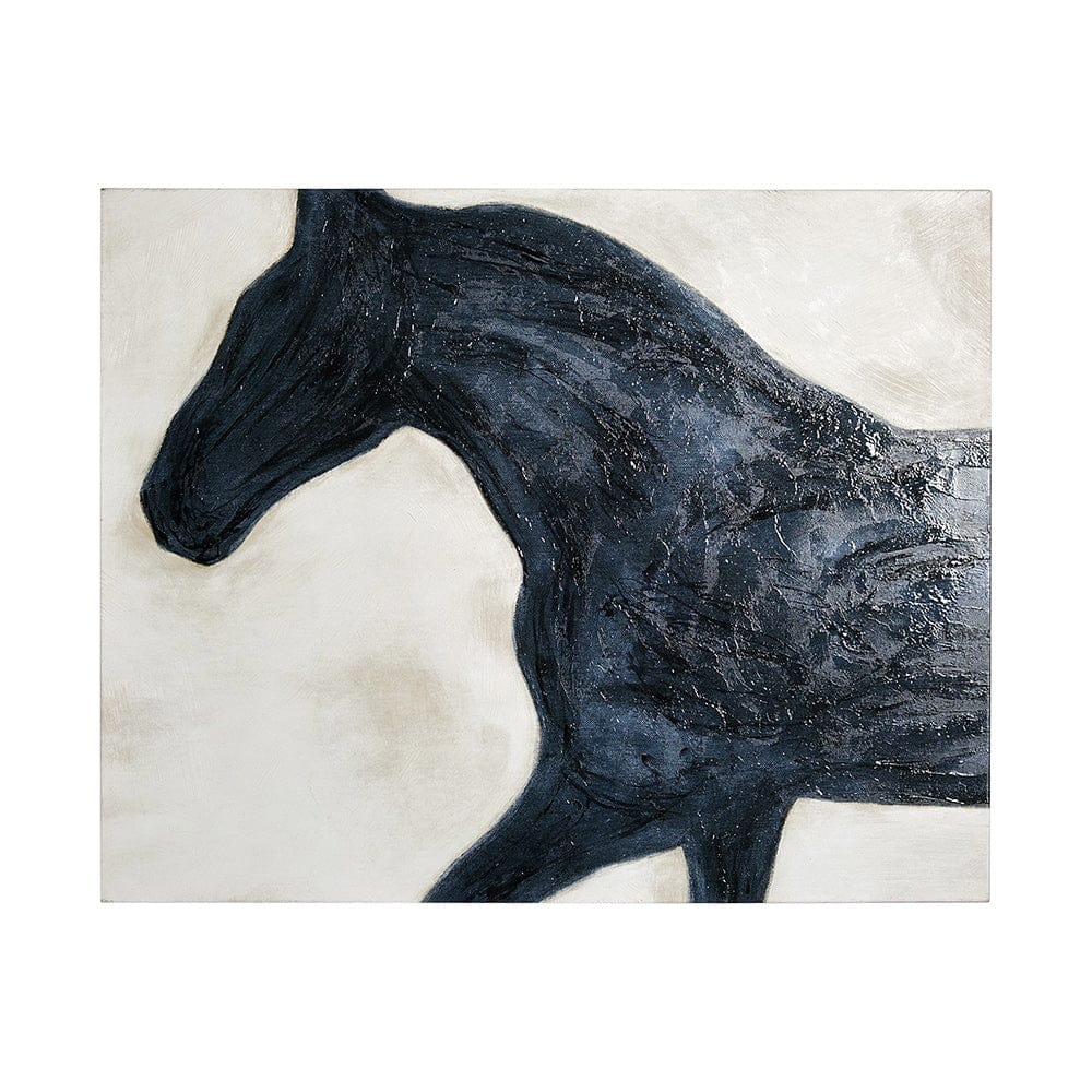 Mercana - Equestrian Beauties - Halt by Kristine Hegre a Hand Embellished Textured Canvas - 101575-L view 1