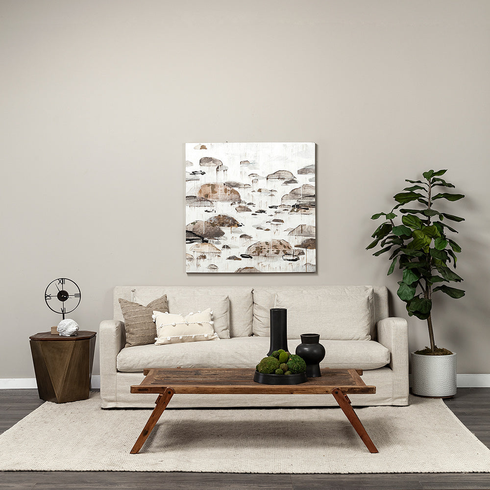 Mercana - Esagono Octagonal Gold Metal-Clad Reclaimed Wood End/Side Table w/ Storage - 68902_CLOSEOUT view 13