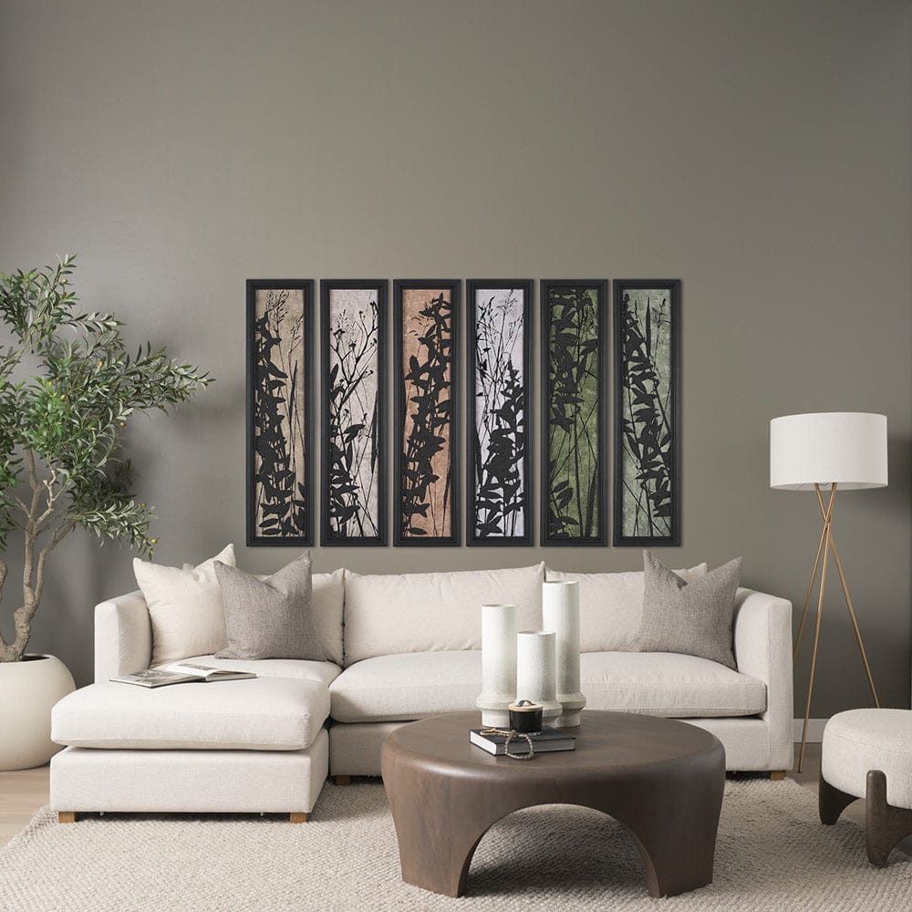 Mercana - Etched Silouette VI by Mercana Studio a Hand Embellished Textured Framed Art Print - 15290 view 8