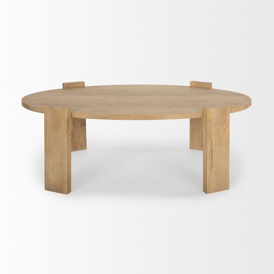 Mercana - Evelyn Light Brown Oblong Coffee Table - 70114 view 2