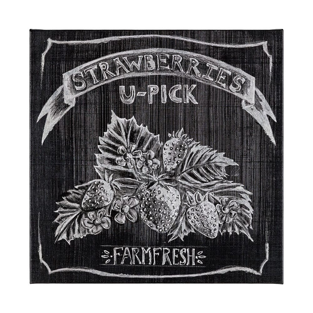 Mercana - Farm Fresh Strawberries by Mercana Studio a Hand Embellished Textured Canvas - 101655-L view 1