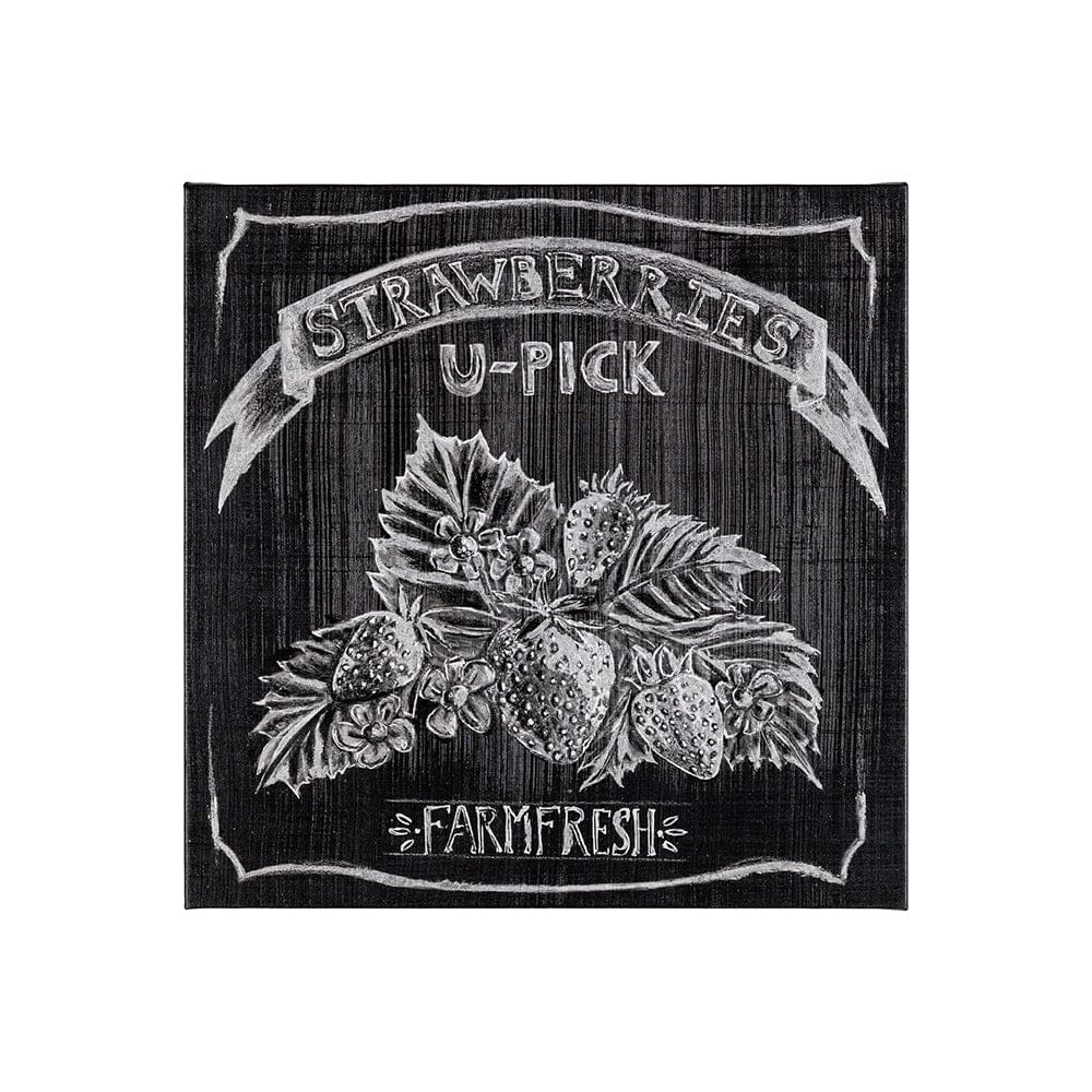 Mercana - Farm Fresh Strawberries by Mercana Studio a Hand Embellished Textured Canvas - 101655-S view 1