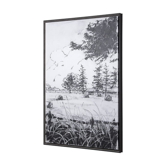 Mercana - Farm View II by Mercana Studio a Hand Embellished Textured Framed Canvas - 102099-FL view 2