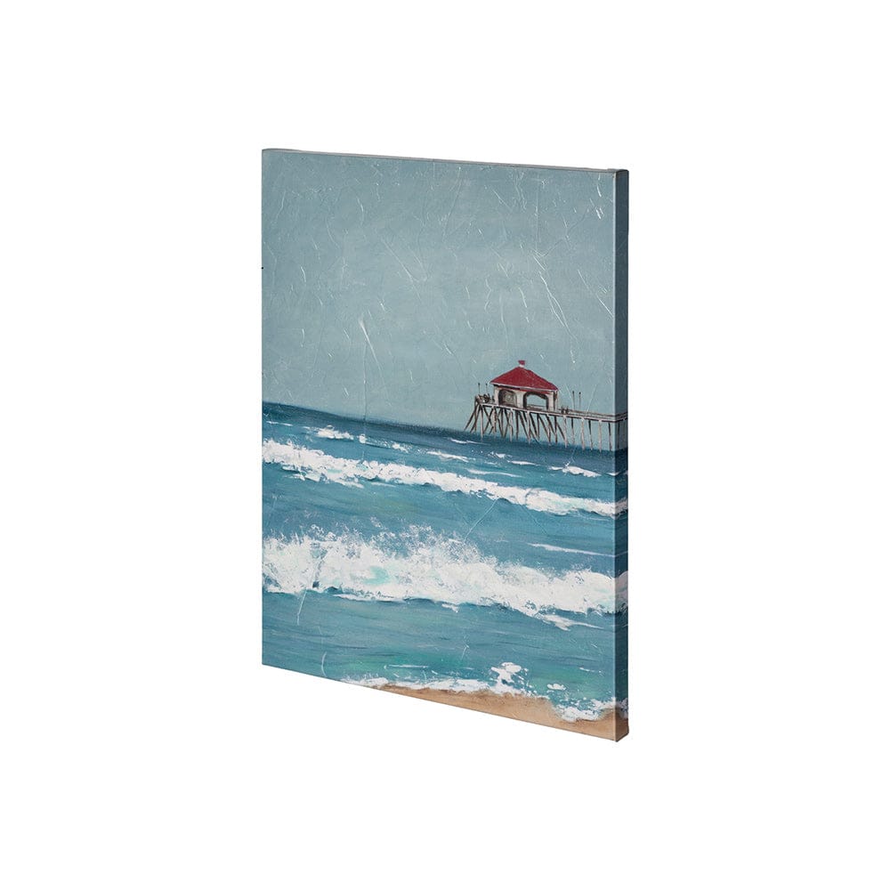 Mercana - Fishing Pier I by Jade Reynolds a Hand Embellished Textured Canvas - 101077-S view 1