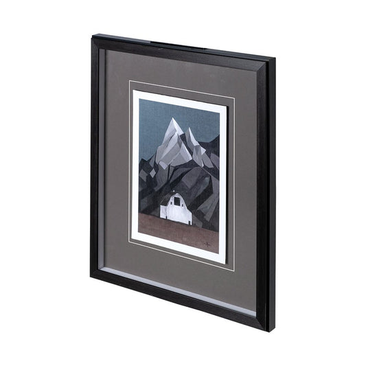 Mercana - Flatten Barn I by Mercana Studio a Hand Embellished Textured Framed Art Print Matted under Glass - 12768 view 2