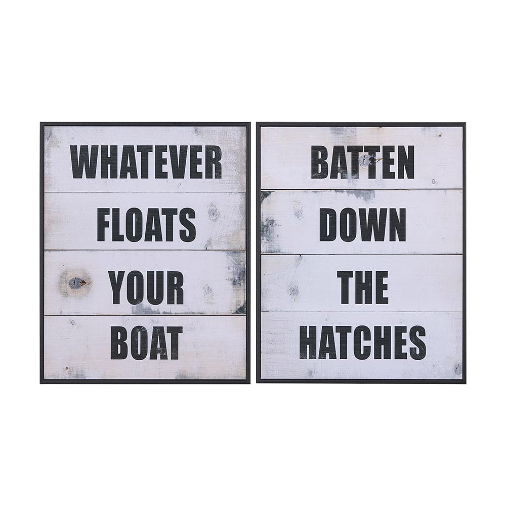 Mercana - Float Your Boat by Mercana Studio a Hand Embellished Textured Framed Art Print - 14225 view 8