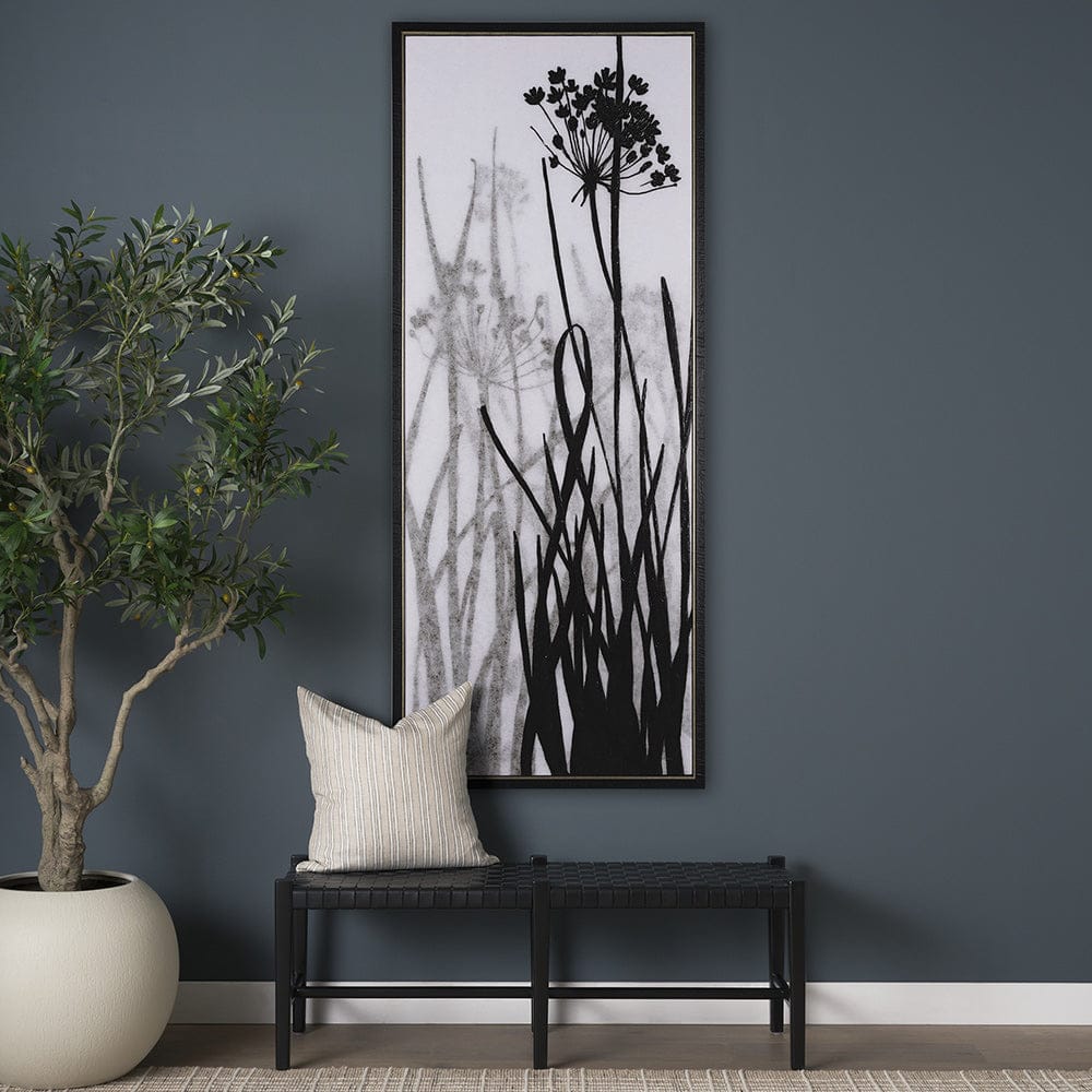 Mercana - Floral Silhouette I by Mercana Studio a Hand Embellished Textured Framed Canvas - 102586-FL view 8