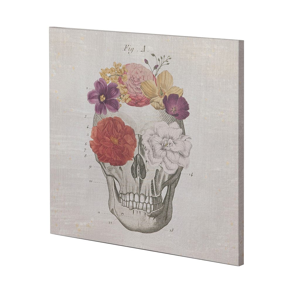 Mercana - Floral Skull I by Mercana Studio a Hand Embellished Textured Canvas - 100938-L view 1