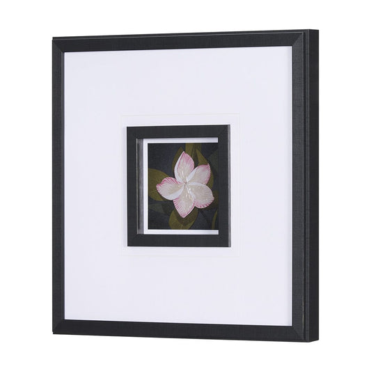 Mercana - Flower Portrait III by Mercana Studio Hand Embellished Textured Framed Art Print Matted under Glass - 15226 view 2