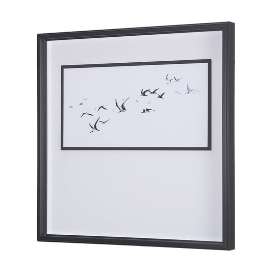 Mercana - Fly Away by Mercana Studio a Hand Embellished Textured Framed Art Print Matted under Glass - 14314 view 2