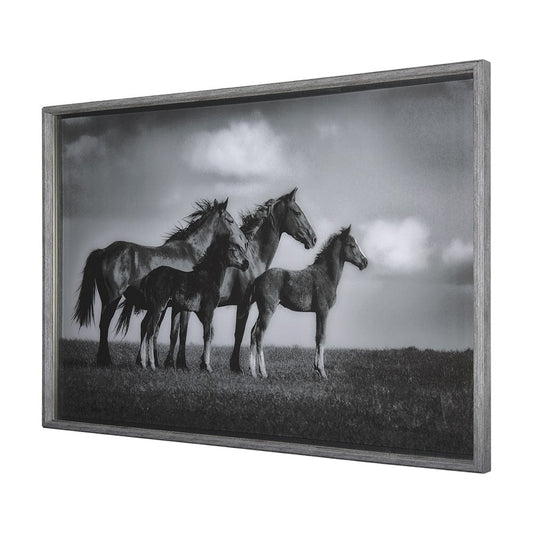 Mercana - Focused by Mercana Studio a Hand Embellished Textured Framed Art Print Matted under Glass - 14545 view 2